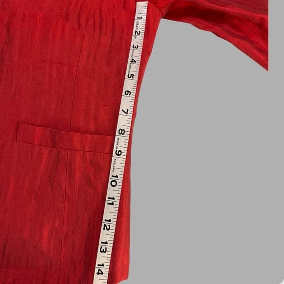 Vintage Armani Collezioni Blazer Jacket 100% Silk Size 8 - Picture 12 of 14